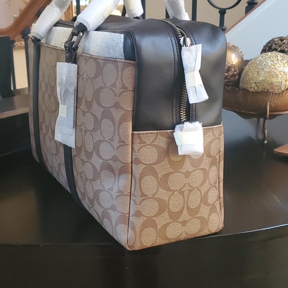 ♥️ DECIDED TO KEEP ♥️Coach Trekker Carryall In Signature - Travel - Picture 12 of 17